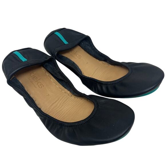 Tieks Black Ballet Flats - Picture 1 of 4